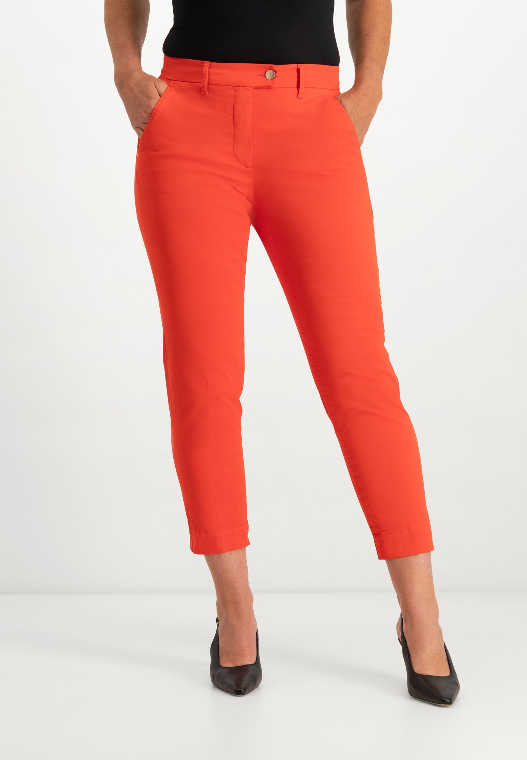 Verena Slim Chino Broek | Lipstick