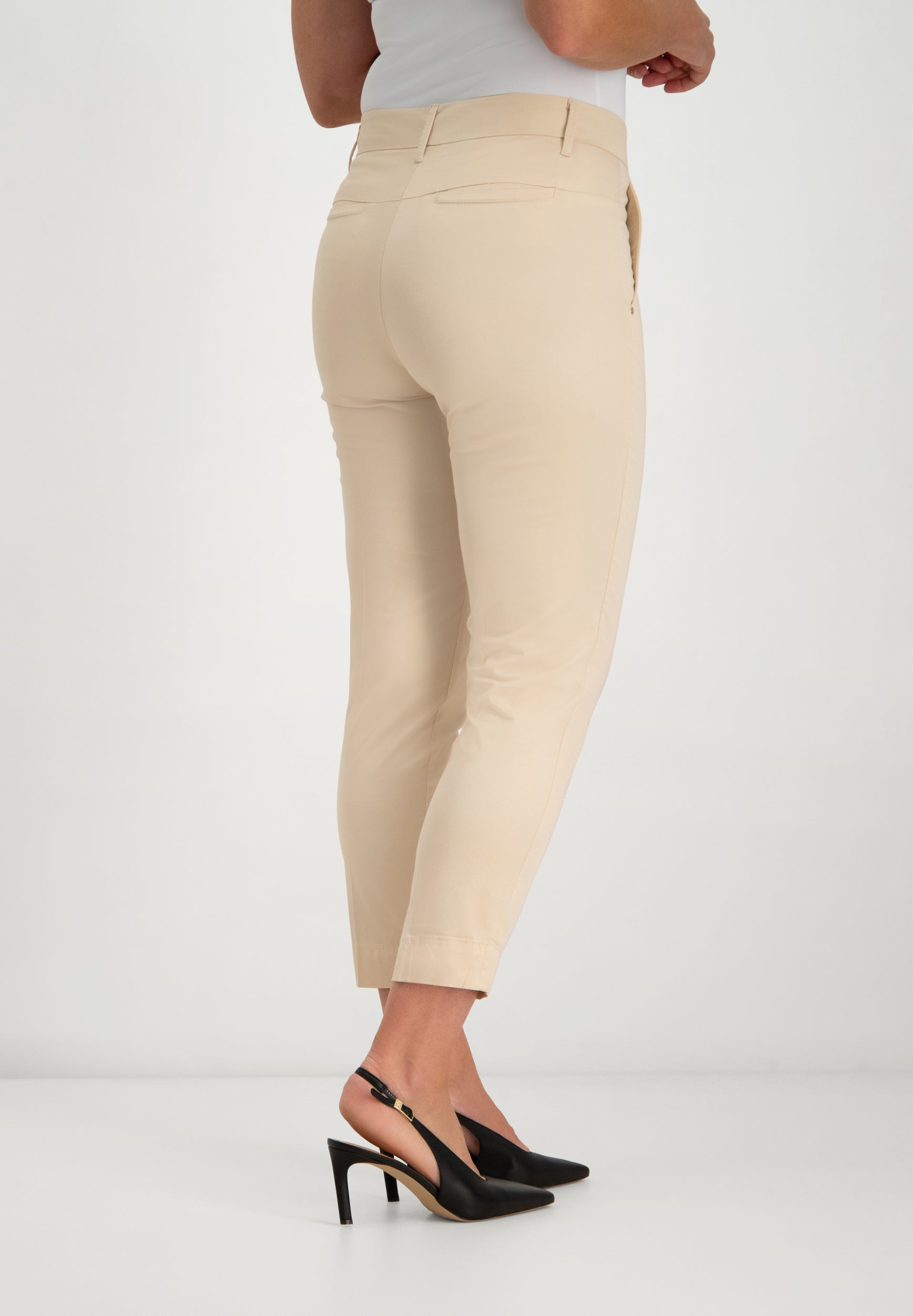 Verena Slim Broek | Light Beige