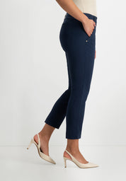 Verena Slim Chino Broek | Ink