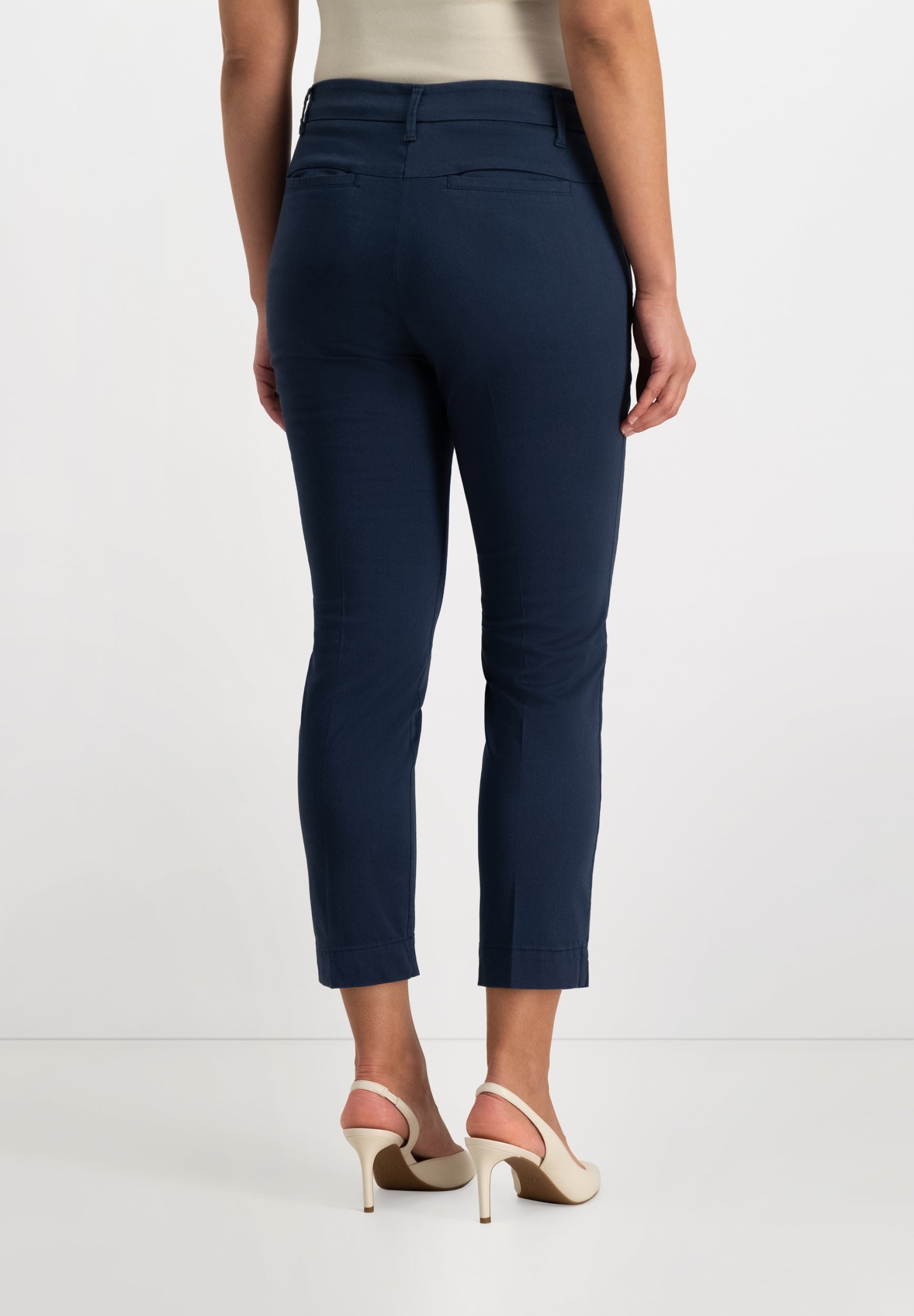 Verena Slim Chino Broek | Ink
