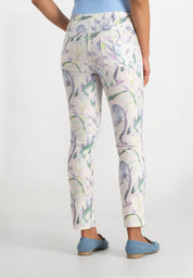 Monika Slim Fit Broek | Aqua Pink