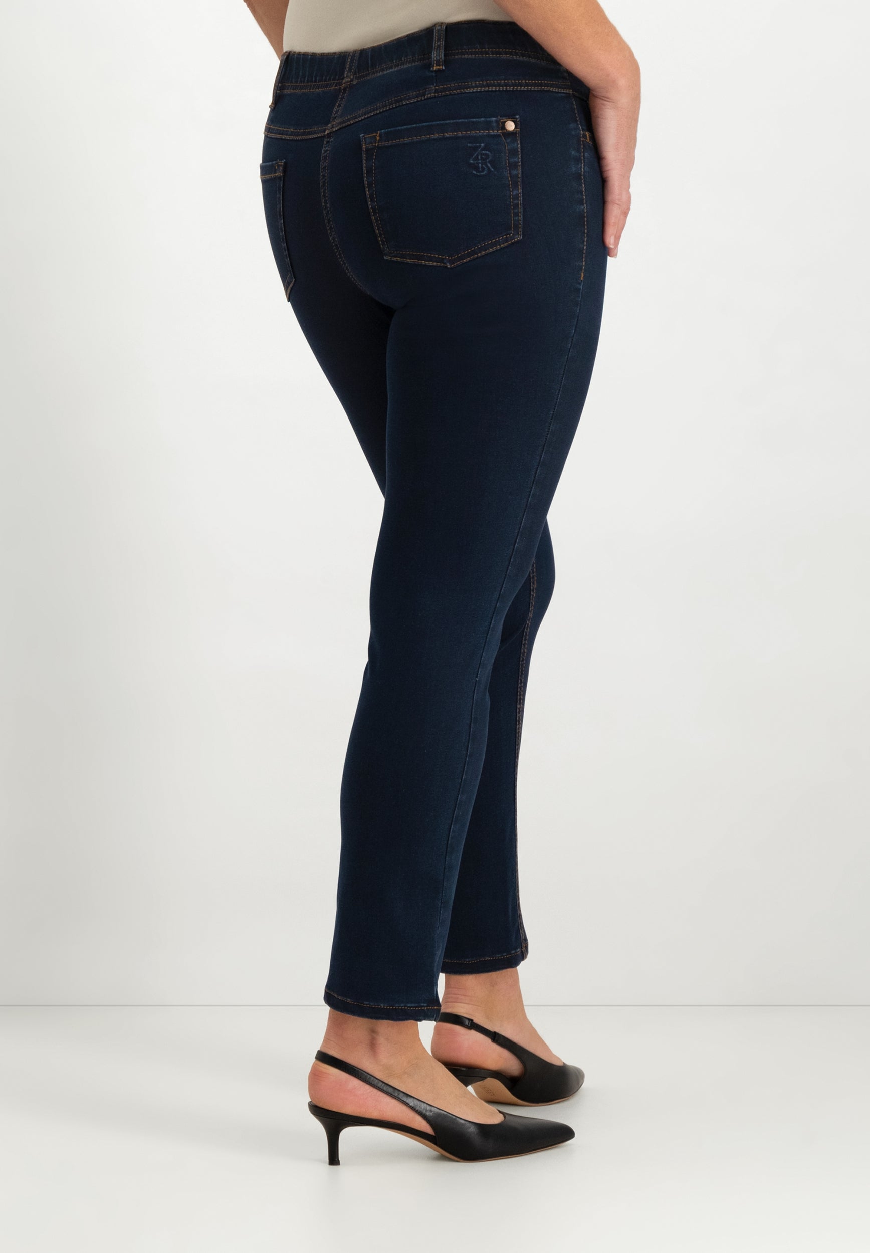 Monika Slim Fit Jeans | Blue Black