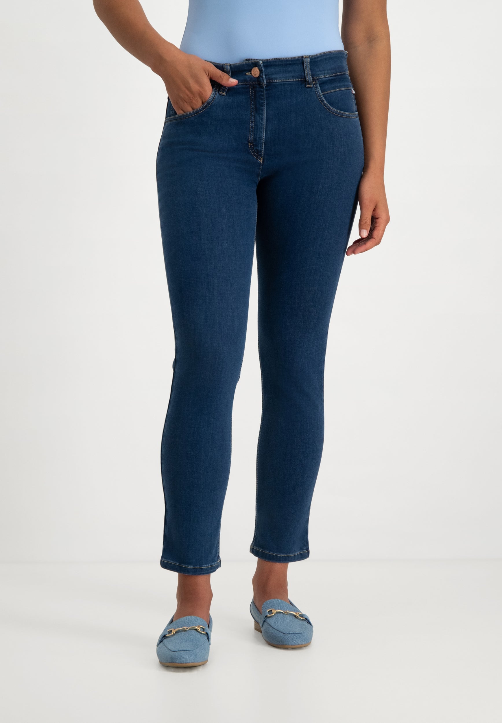 Monika Super Slim Broek | Stone Blue