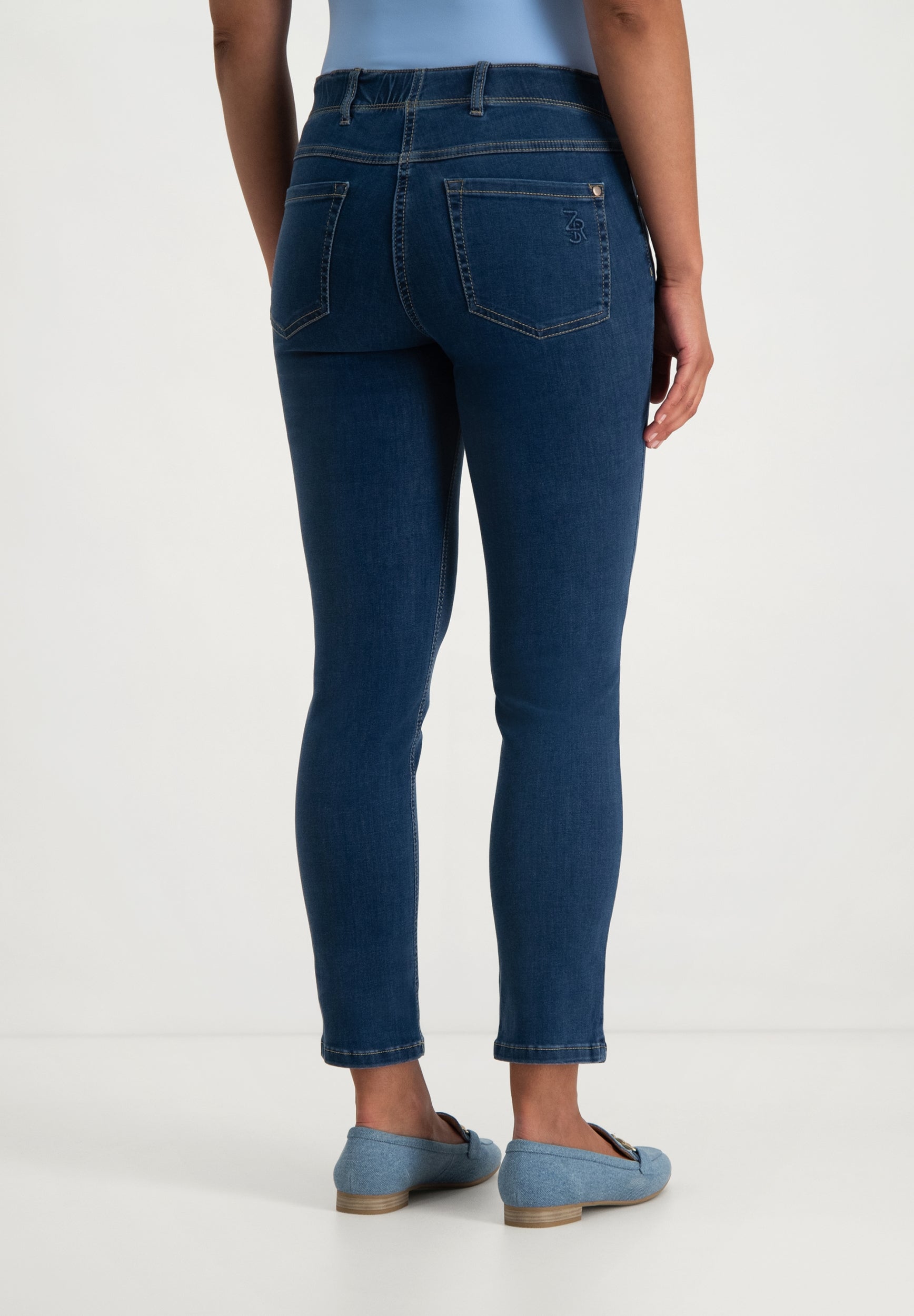 Monika Super Slim Broek | Stone Blue