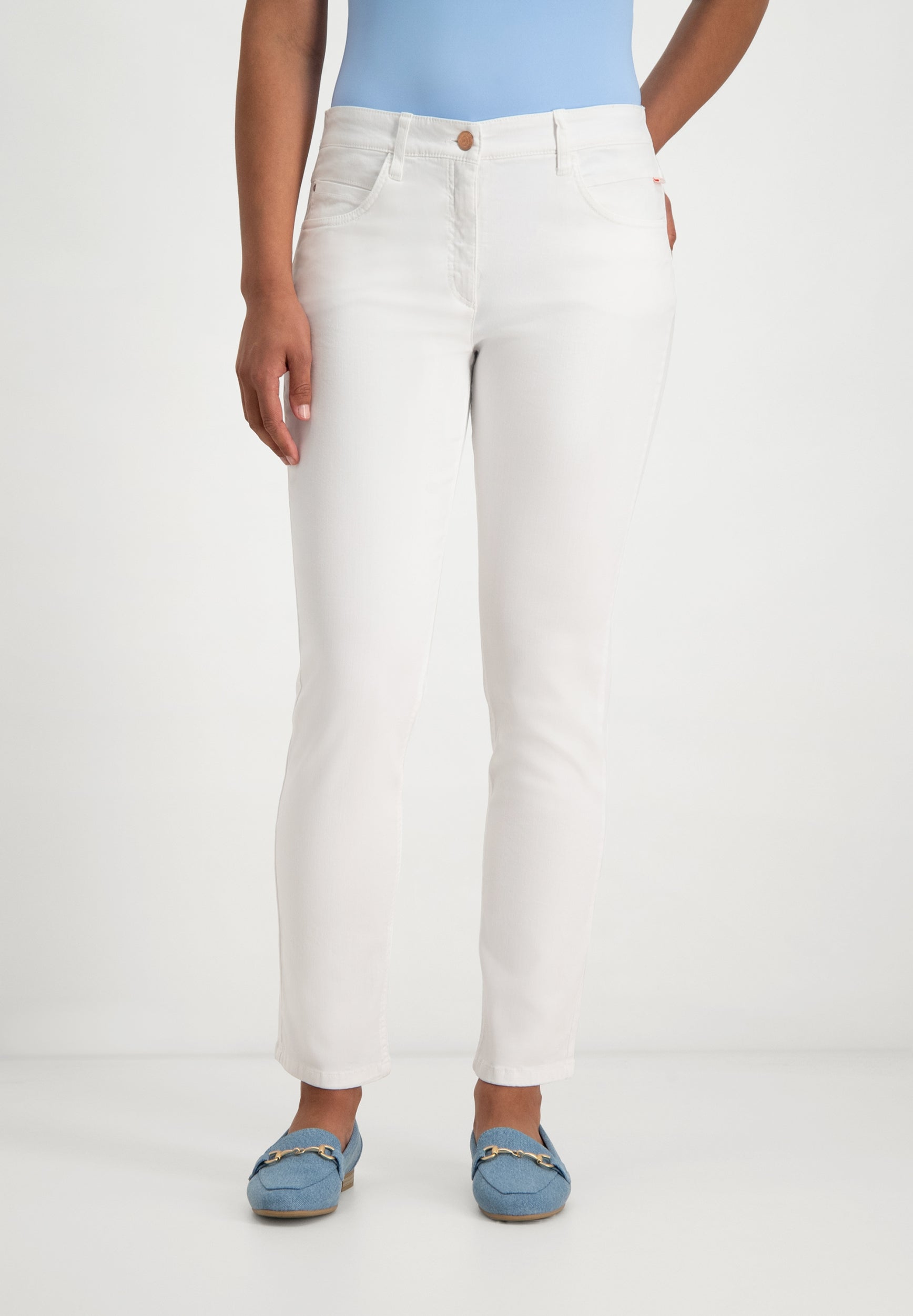 Monika Slim Fit Jeans | Optical White