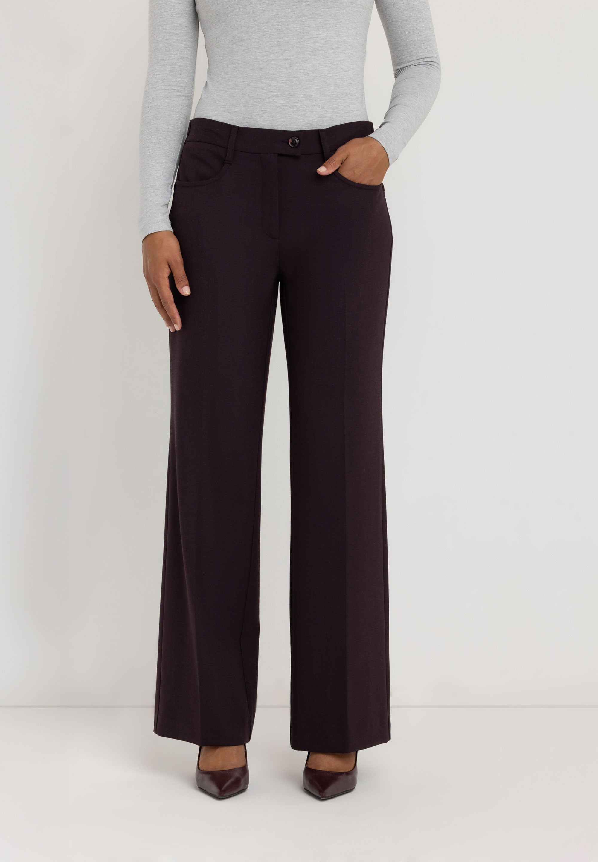 Ginie Slim Broek | Blue Black