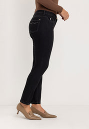 Ginie Slim Broek | Black-Black