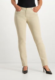 Ginie Slim Broek | Stone