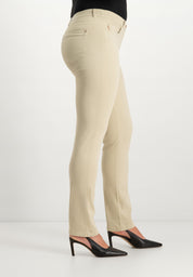 Ginie Slim Broek | Stone