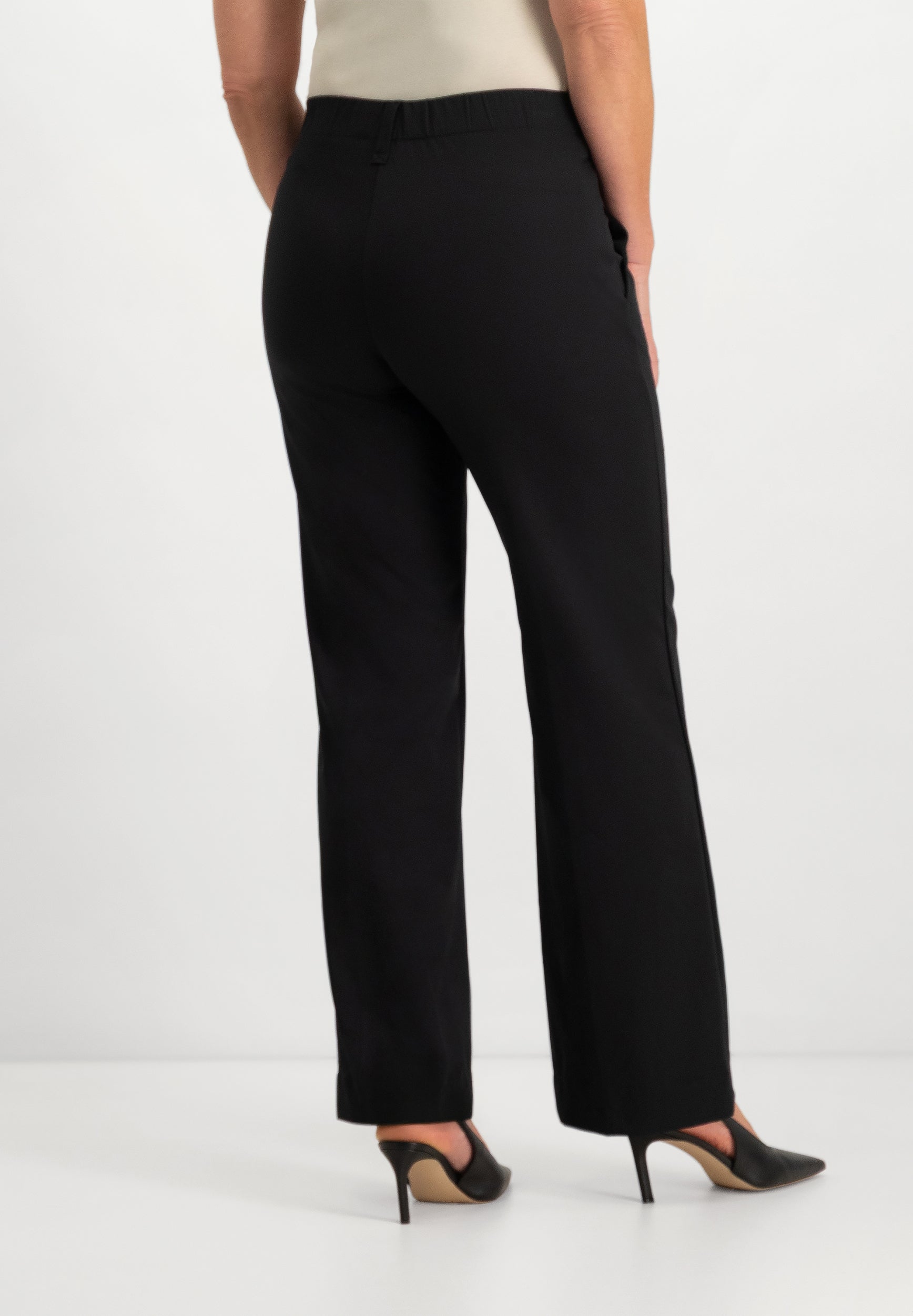 Jessie Wijde Flared Broek | Black