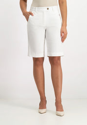 Verena Bermuda Shorts | Optical White