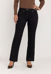 Ginie Slim Broek | Black-Black