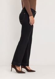 Ginie Slim Broek | Black-Black
