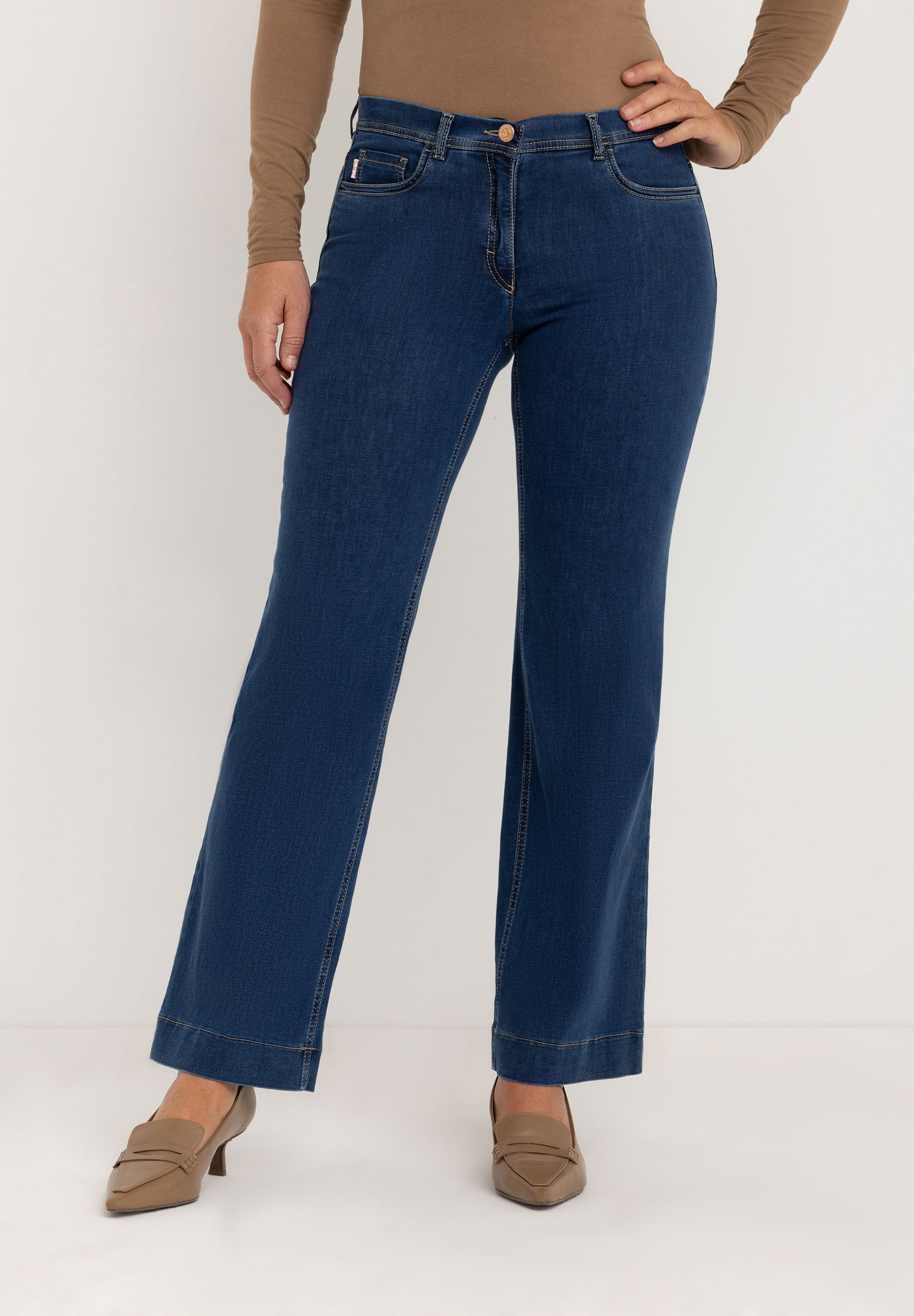 Ginie Slim Broek | Stone Blue