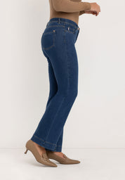 Ginie Slim Broek | Stone Blue