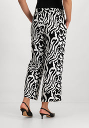 Joggie Wide Leg Broek | Black White