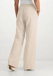 Joggie Broek met Wijde Pijpen | Nature Ecru