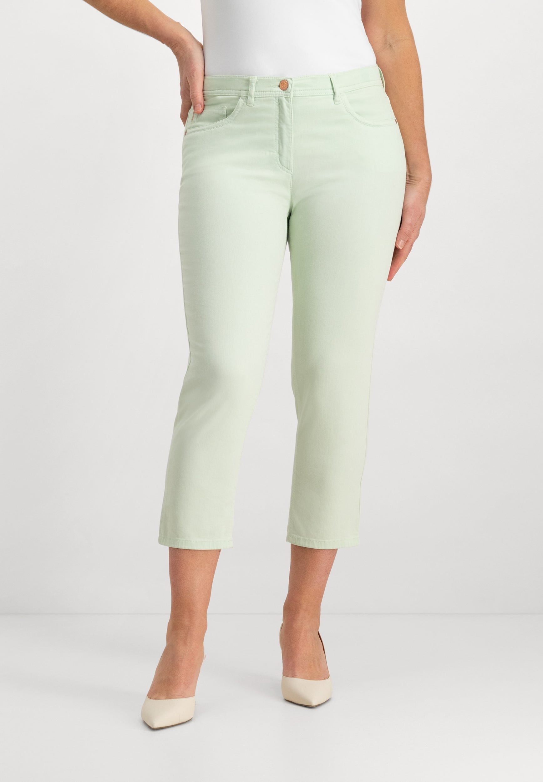 Ginie Ankle Jeans | Light Green