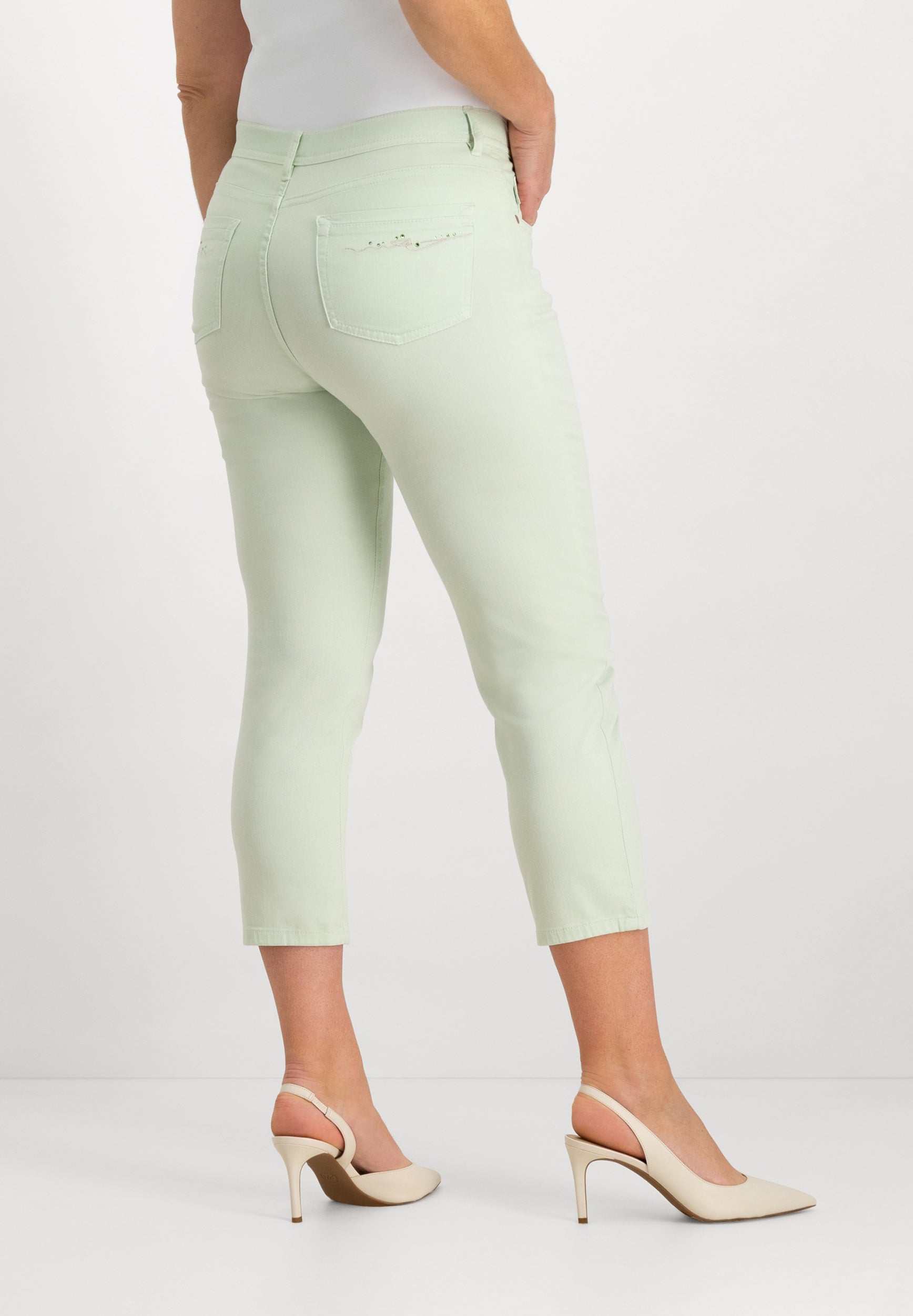 Ginie Ankle Jeans | Light Green