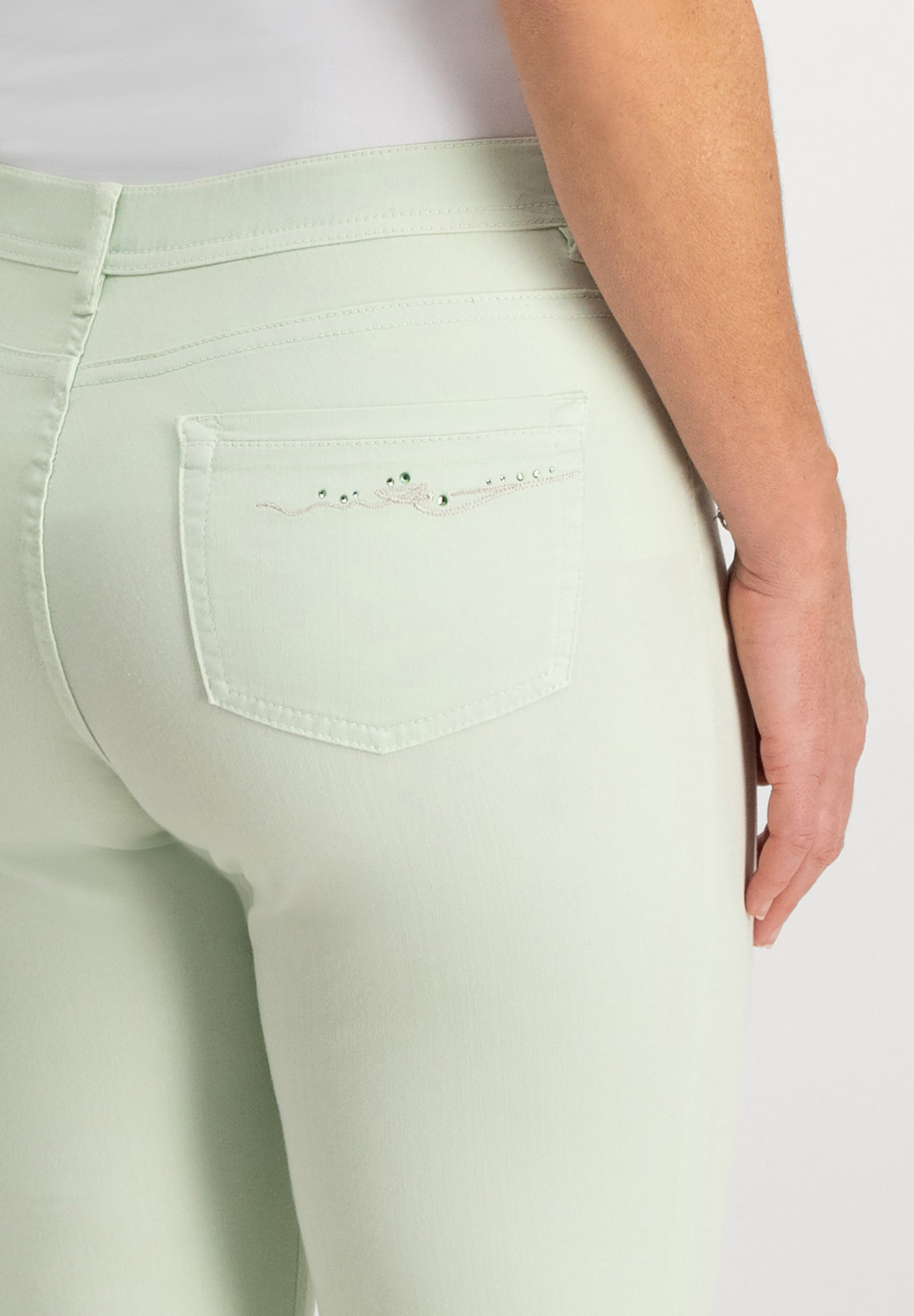 Ginie Ankle Jeans | Light Green
