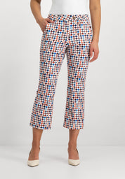 Verena Bootcut Chino Broek | White Mixed Colours