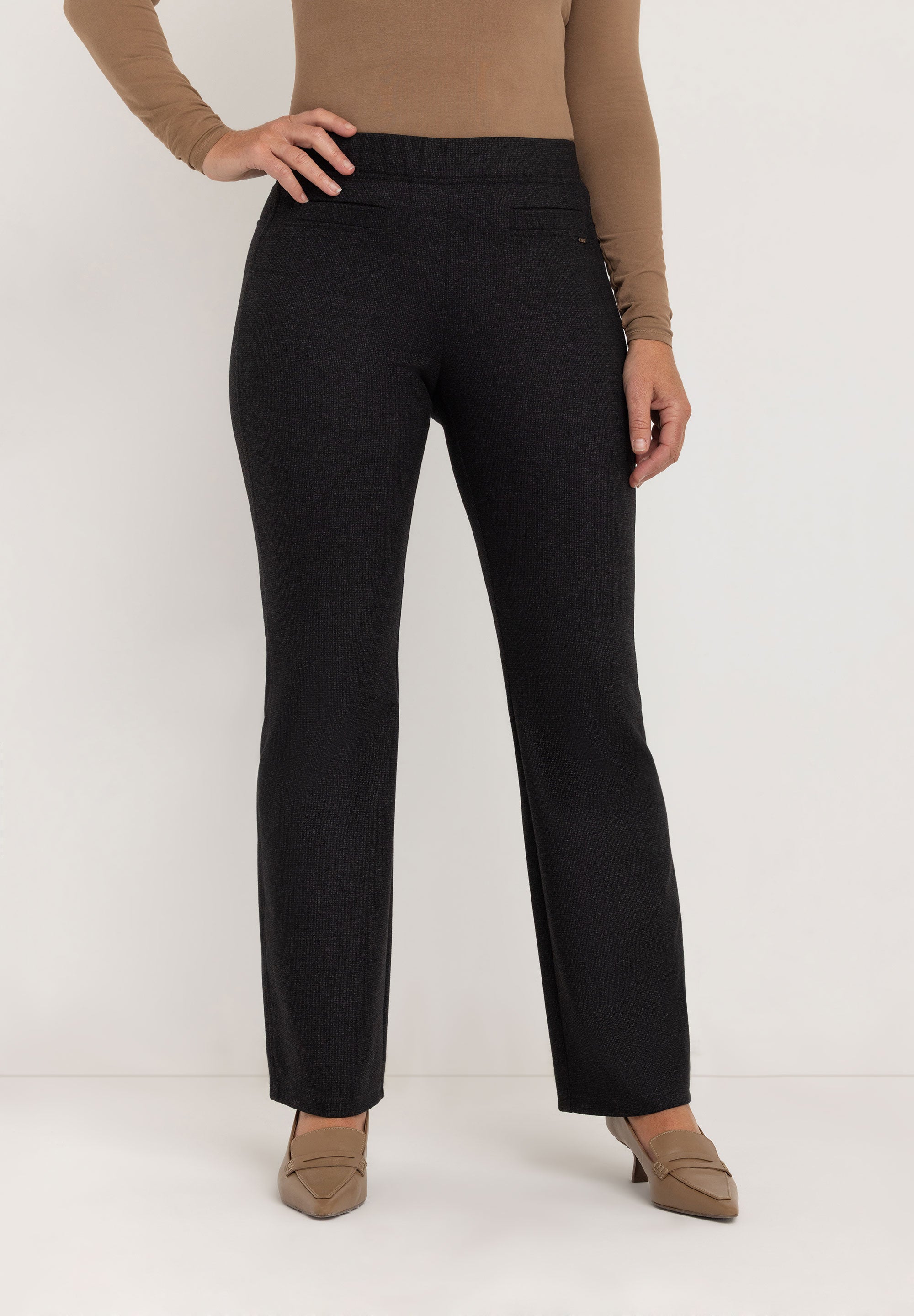 Laura Slim Cigarette Broek | Dark Grey Check