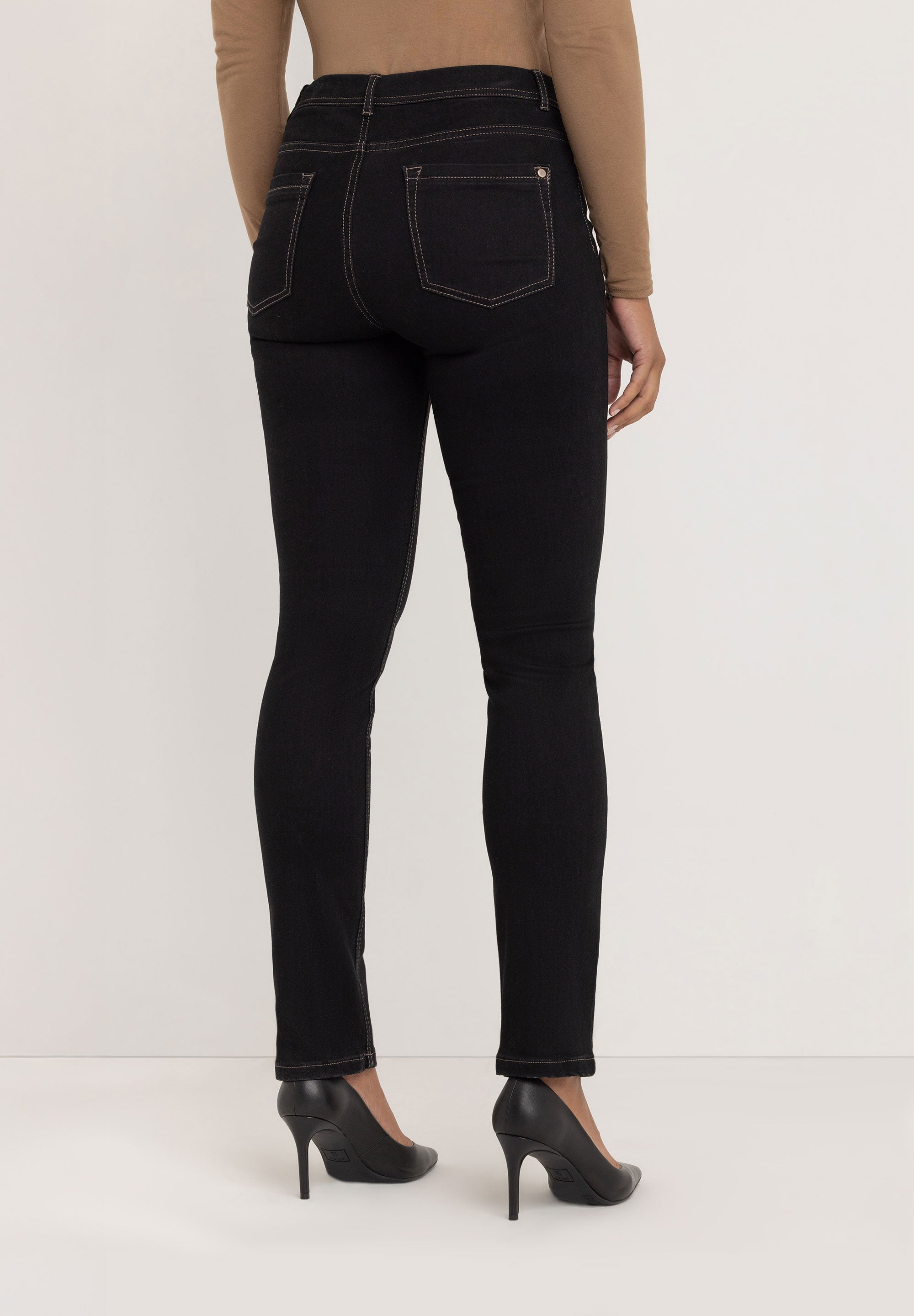 Ginie Slim Broek | Blue Black