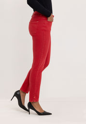 Sarah Bootcut Broek | Cranberry