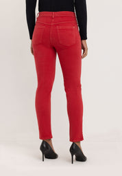 Sarah Bootcut Broek | Cranberry
