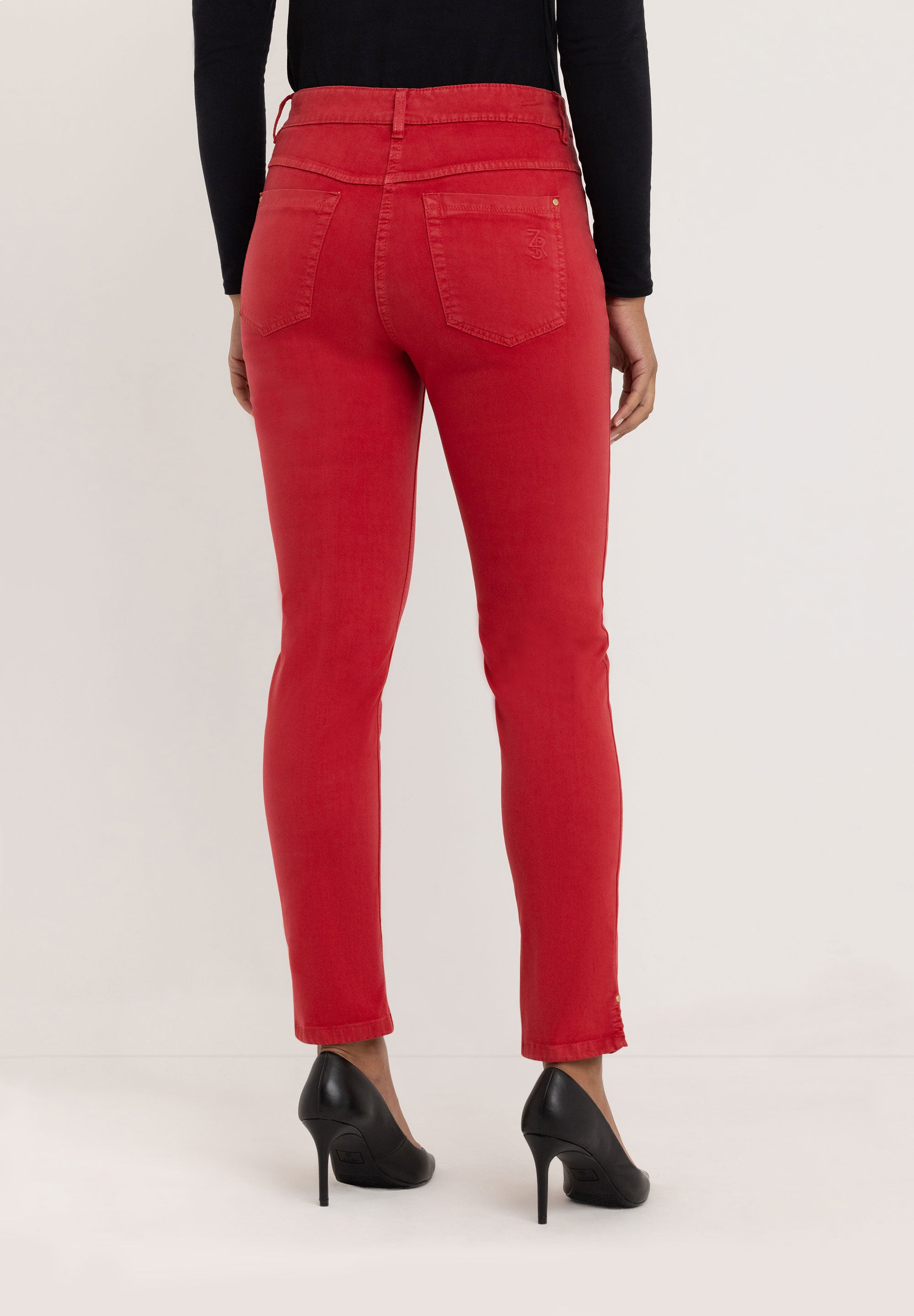 Sarah Bootcut Broek | Cranberry