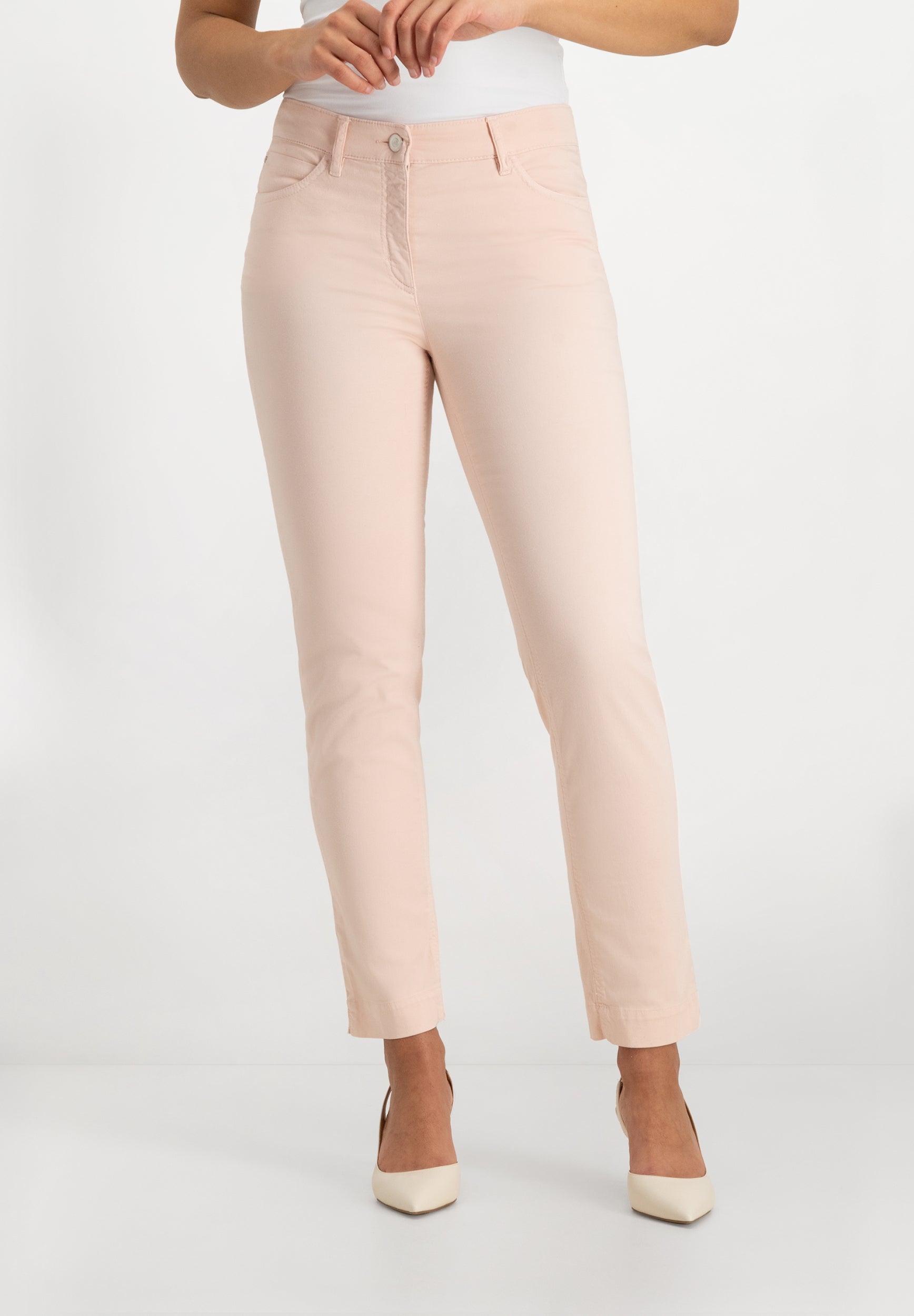Kora Coloured Straight Broek | Blush