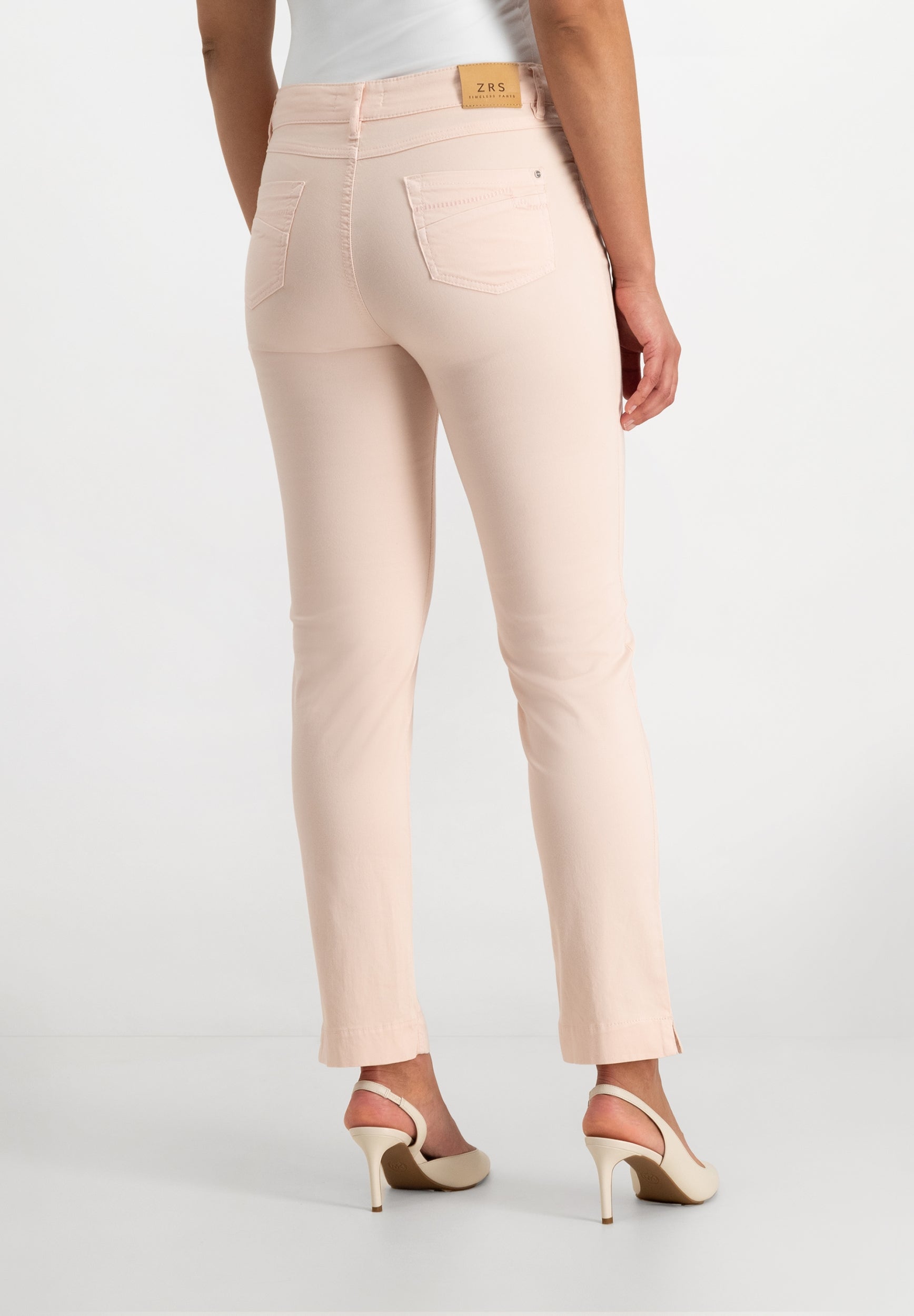 Kora Coloured Straight Broek | Blush