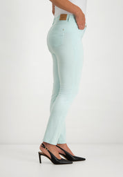 Kora Coloured Straight Pants | Light Grey Aqua
