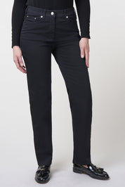 Gretha Denim Classics Straight Jeans | Black Black Pants ZRS