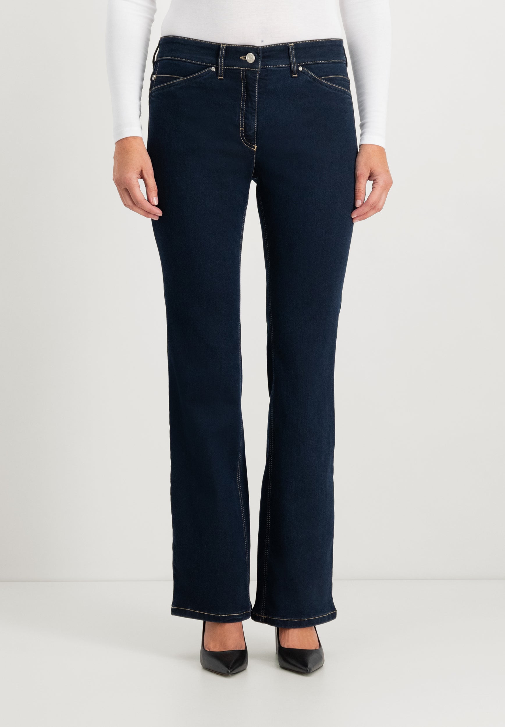 Twigie Shape-On Bootcut Jeans | Blue Black Pants ZRS