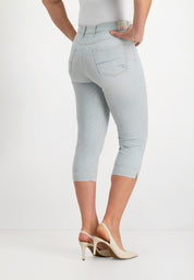 Gretha 7/8 Jeans | Bleach Stripes