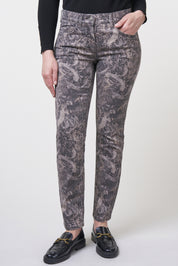 Twigie Shape-On Straight Jeans | Paisley Print Pants ZRS