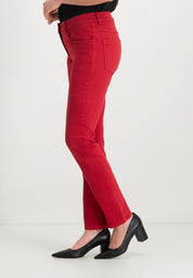 Twigie Coloured Shape-On Straight Jeans | Red Pants ZRS