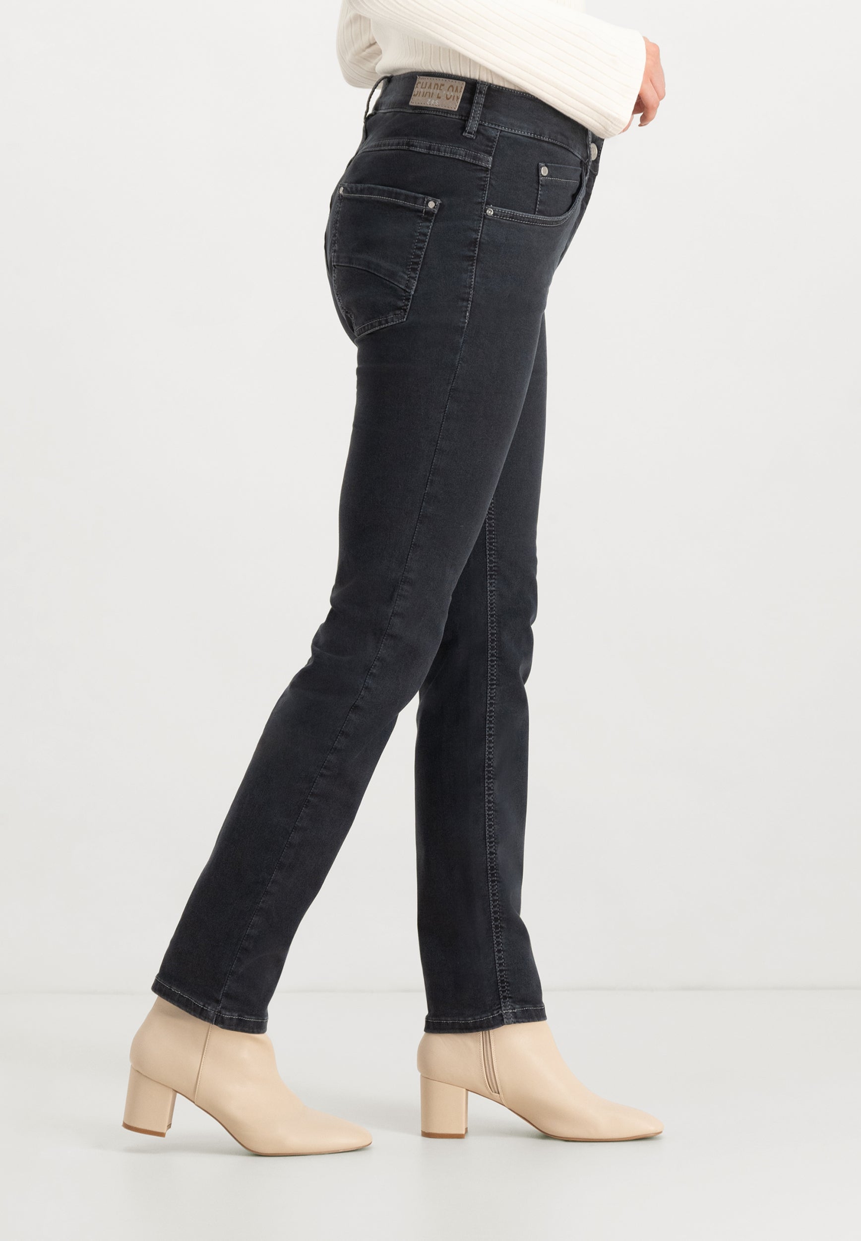 Twigie Shape-On Straight Jeans | Grey ZRS