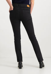 Twigie Shape-On Straight Jeans | Black Black Pants ZRS