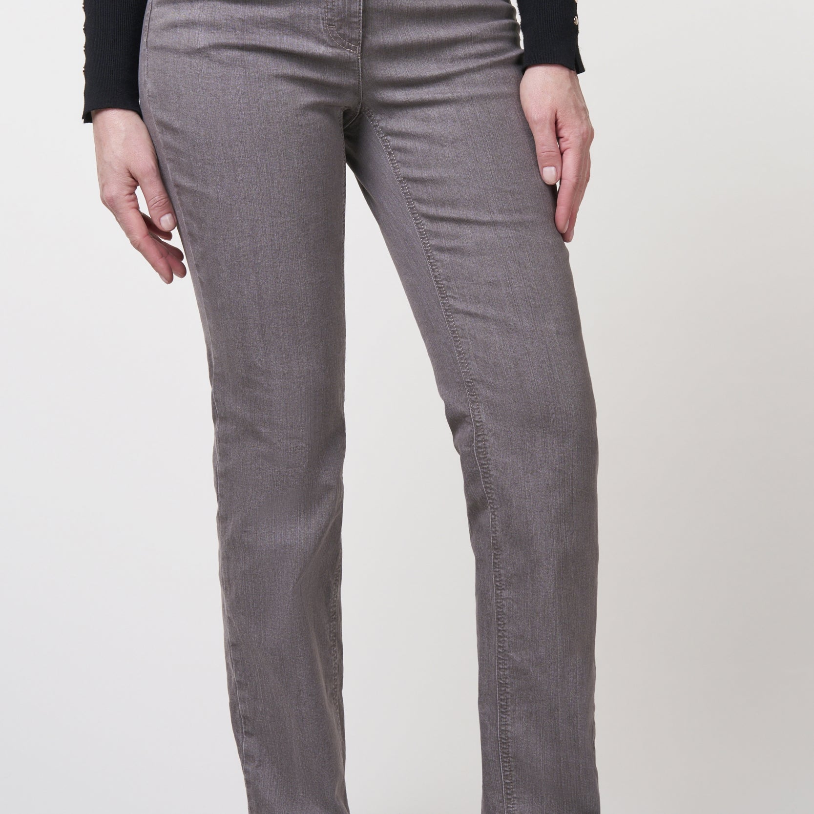 Kora Denim Classics Straight Jeans | Greige Pants ZRS