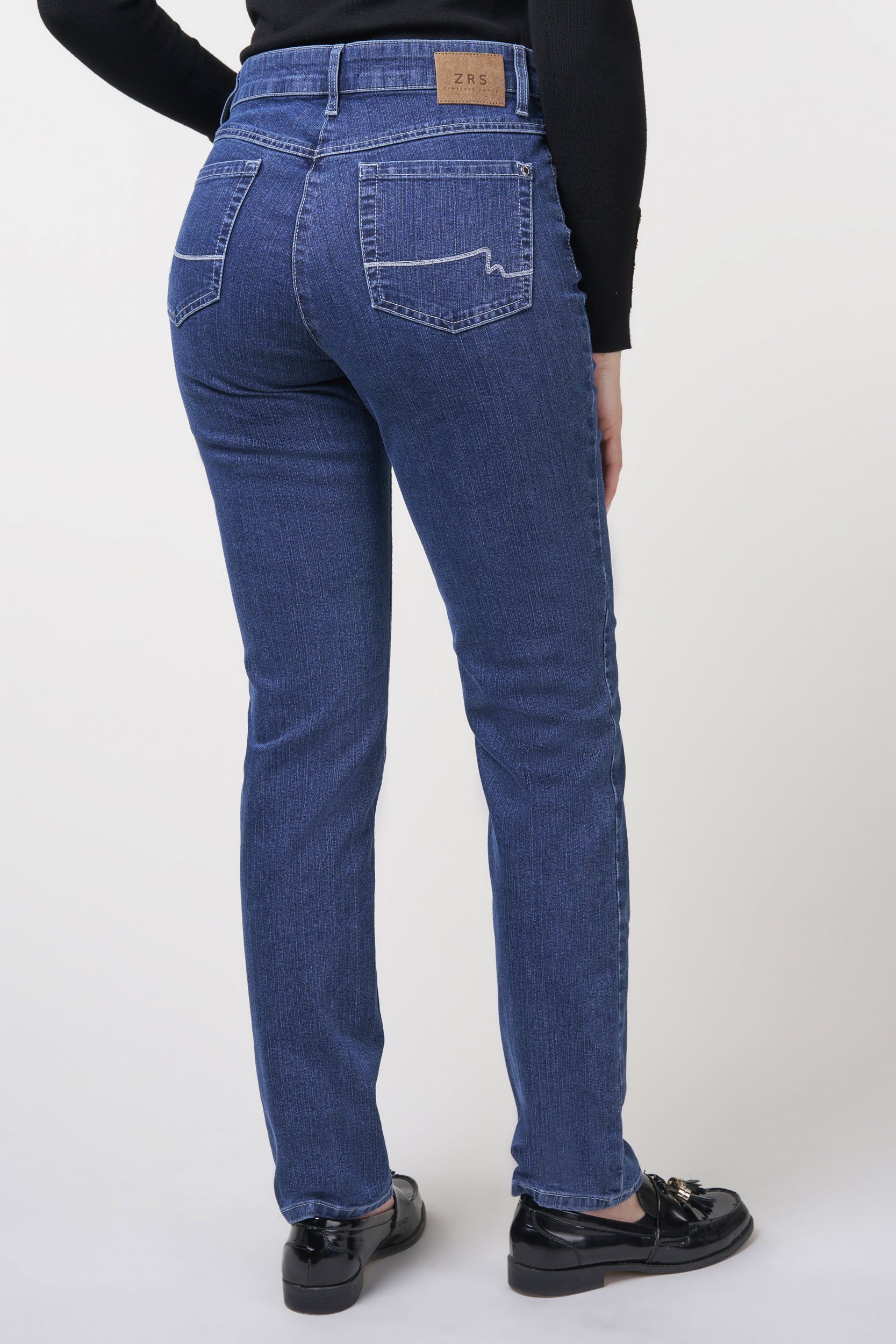 Kora Denim Classics Straight Jeans | Stone Blue Pants ZRS