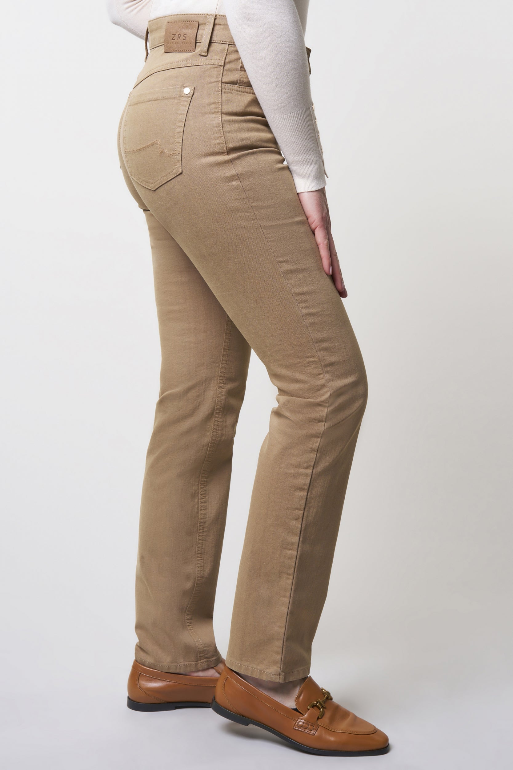 Kora Coloured Denim Classics Straight Jeans | Camel Pants ZRS