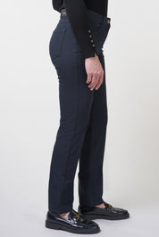 Kora Sporty Bi-Stretch Straight Jeans | Navy Pants ZRS