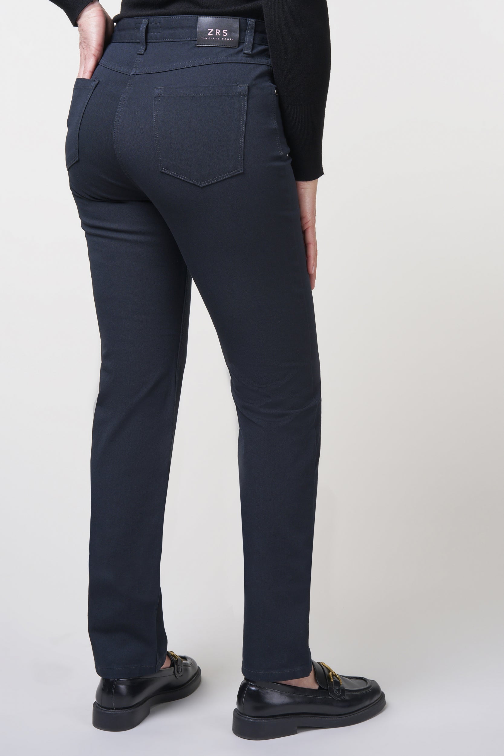 Kora Sporty Bi-Stretch Straight Jeans | Navy Pants ZRS