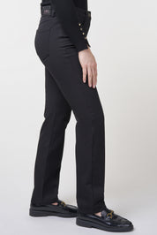 Kora Sporty Bi-Stretch Straight Jeans | Black Pants ZRS