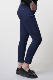 Twigie Shape-On Skinny Ankle Jeans | Blue Black Pants ZRS