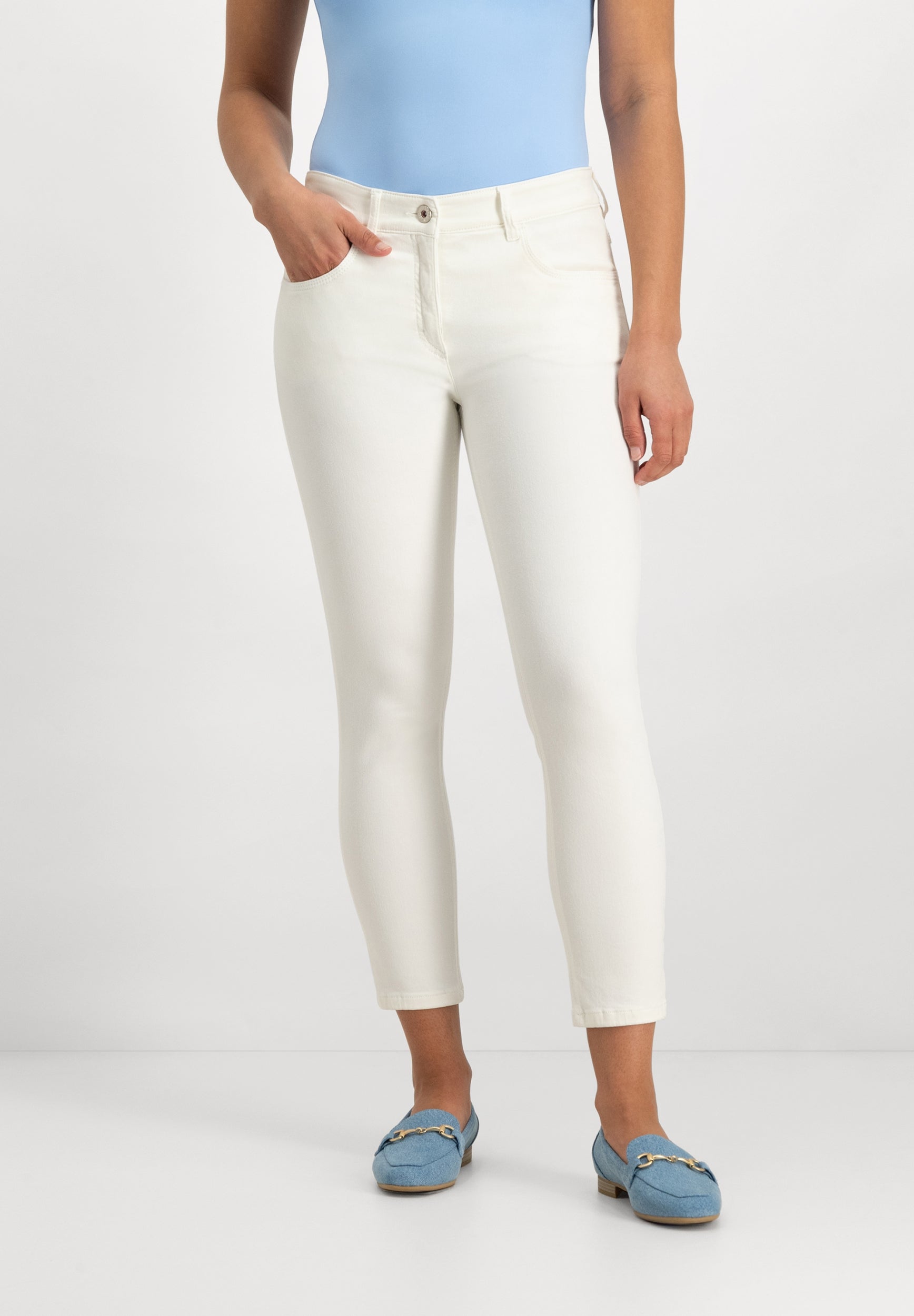 Twigie Shape-On skinny enkeljeans | Optical White