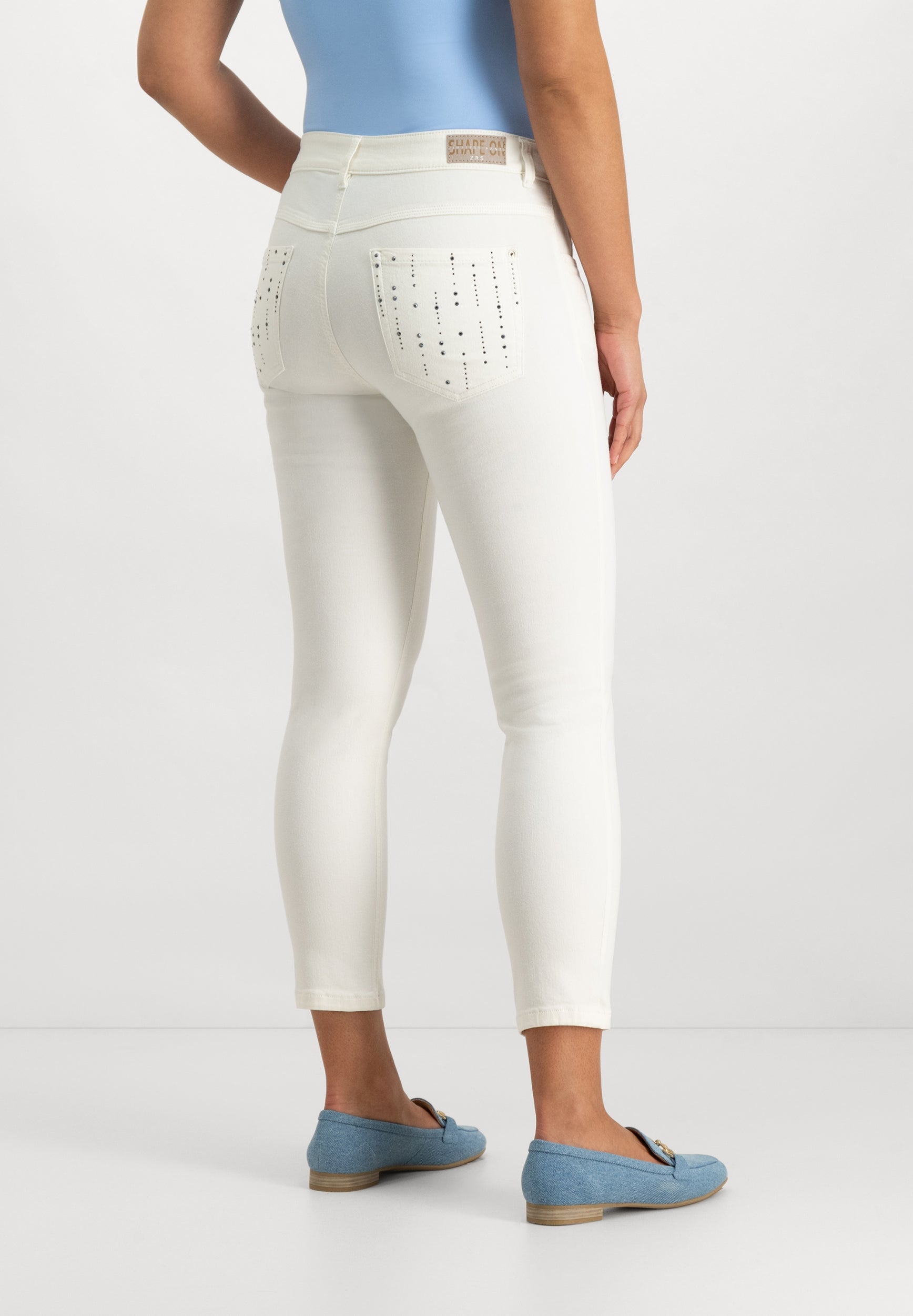 Twigie Shape-On skinny enkeljeans | Optical White