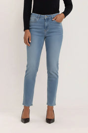 Kora Coloured Straight Jeans Petite | Bleach